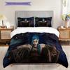 Fantasy Warriors Emblem Bedding (1 * duvet cover + 2 * pillowcase, without core) 2D Flat Duvet cover and pillowcase Soft and comfortable Bedding set