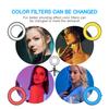2Pack Desktop USB LED Video Lights Kit med 2 * Dimbar 6 Tommers LED Ring Light 5600K + 2 *