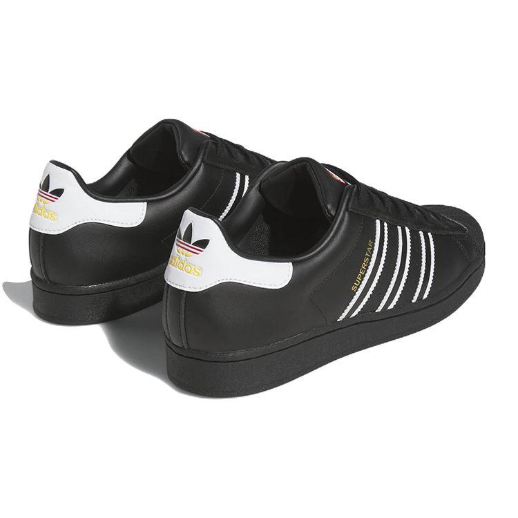 Adidas Superstar Schwarz Weiß Herren Sneaker Core-Black Cloud-White Team-Power-Red GX9877