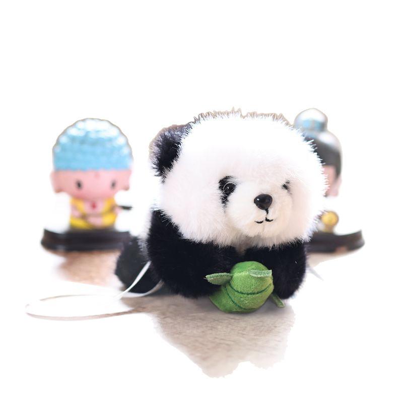 Panda Plush Toy With Magnetic Sucking Small Raccoon For Kids Gift And Collectors