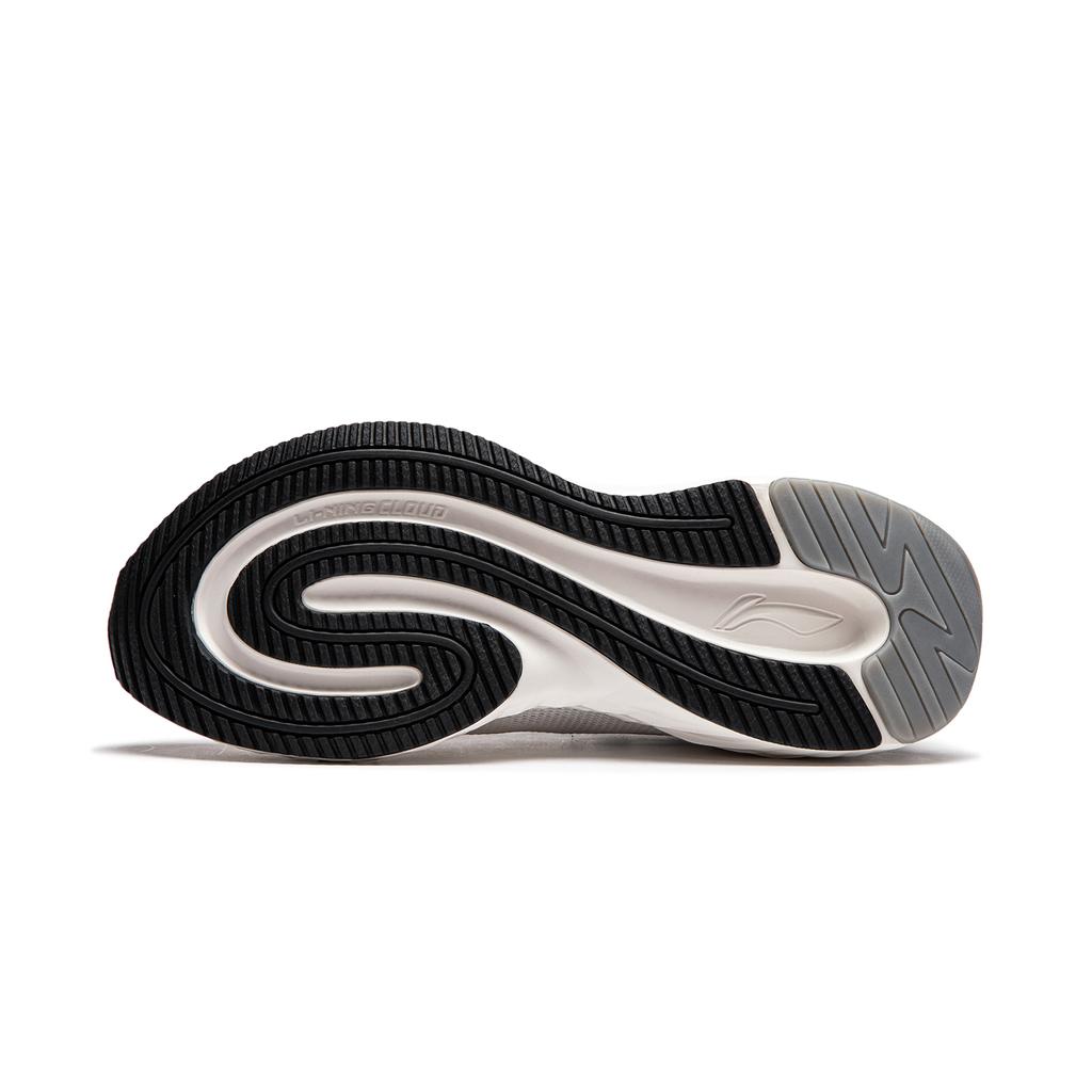 Li Ning Cloud Comfort Versatile Shock Absorbing Non-Slip Durable Breathable Low-Top Running Shoes Men Sneaker White Gray ARSU011-1