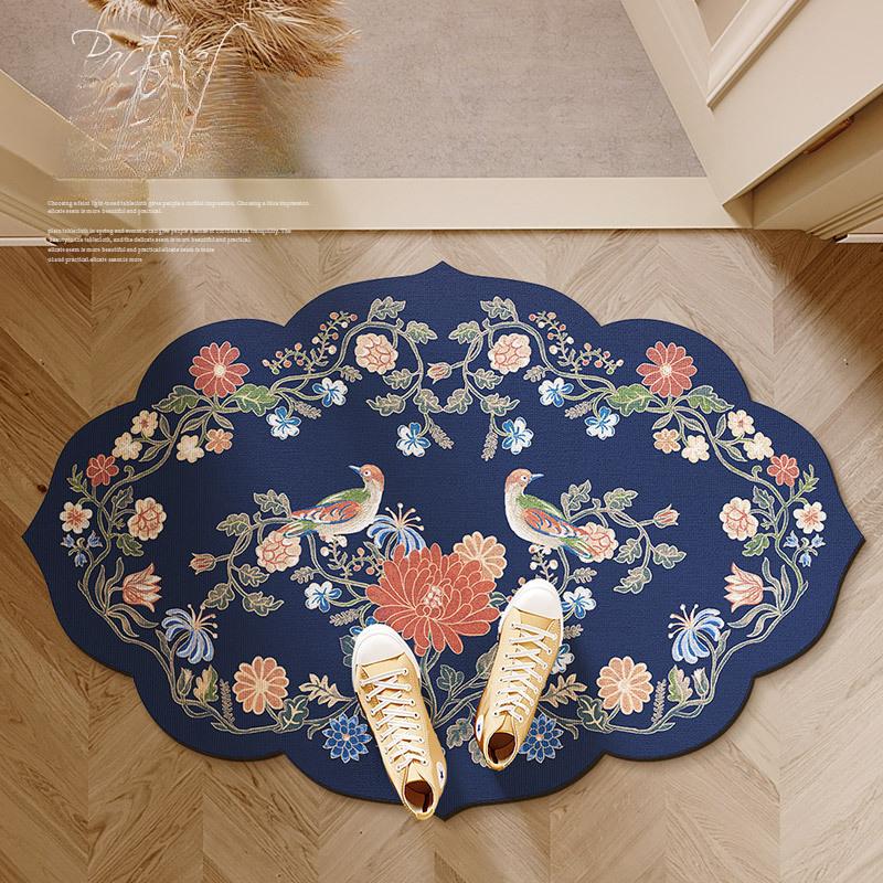Rural Style Bathroom, Diatomaceous Earth Floor Mat, Hygienic,Absorbent,Quick Drying, Wear-resistant, Good Care, Anti Slip