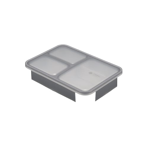 CB JAPAN Replacement Lid for Foodman 600ml Slim Bento Box, Gray, Antibacterial, DSK