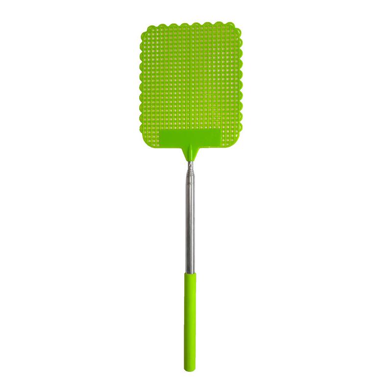 Long Handle Telescopic Fly Swatters With Anti-slip Handle Retractable Fly Swatter Stainless Steel Rod Manual Bugs Killer Tools