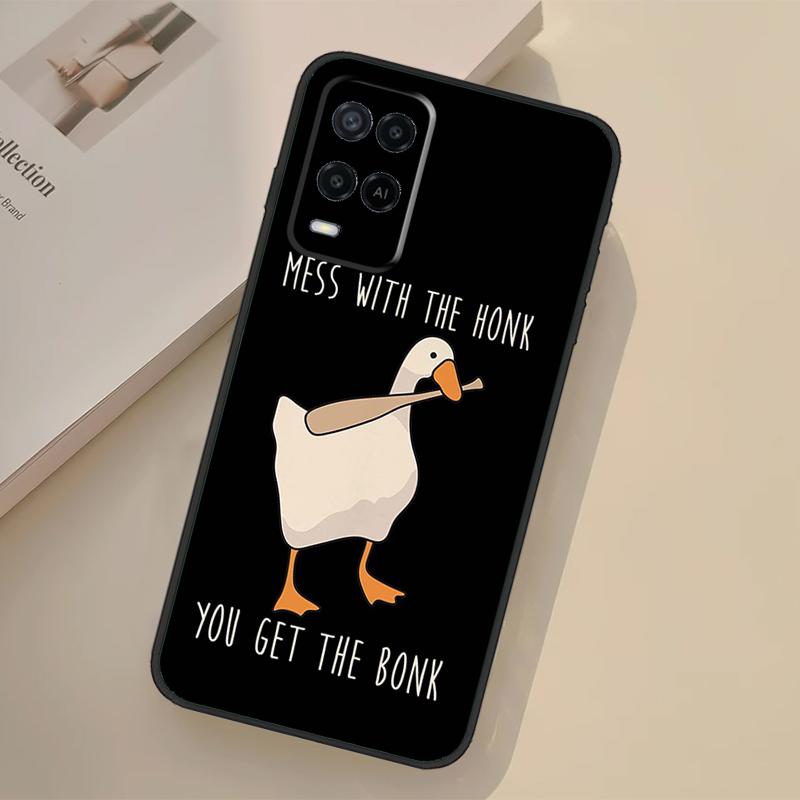 Duck Goose Honk Bonk Funny Meme Case For Oppo A17 A57 A77 A74 A54 A94 A78 A98 A18 A60 A80 A40 A38 A58 A96 A76 A16 A15 A5 Pro