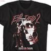 Evil Dead 2 Ash and Skull Black T Shirt Vintage Washed Comfortable Homme Designer Clothes Fashion Unisex Casual Graphic