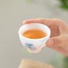 Ice Type Jade Porcelain Hand-painted Teacup Handmade Flower Rhyme Single Cup Home Office Kung Fu Tea Cups