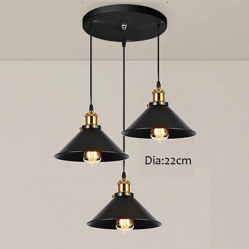 Ancient Industrial Chandeliers Led Iron Pendant Light Single Head Nostalgic Use Restaurants \ Bar Commercial Lighting Fixtures