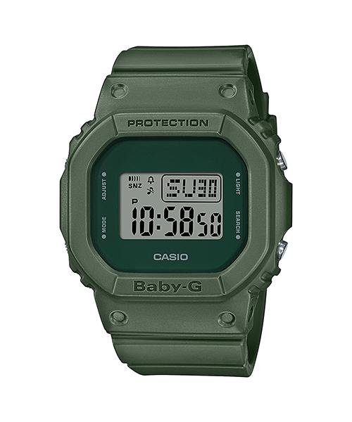 

Casio G-SHOCK Men s Resin 200M Water Resistant Shock Resistant Alarm Quartz Watch BGD-560ET-3 зелёный