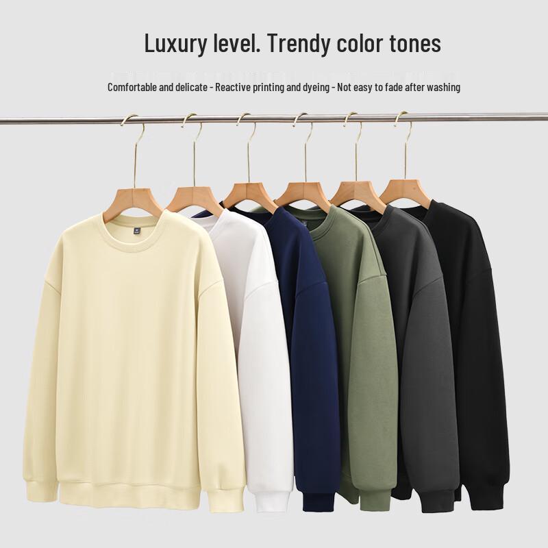 JEEP SPIRIT Men's 2025 Autumn/Spring Round Neck Loose Sweatshirt