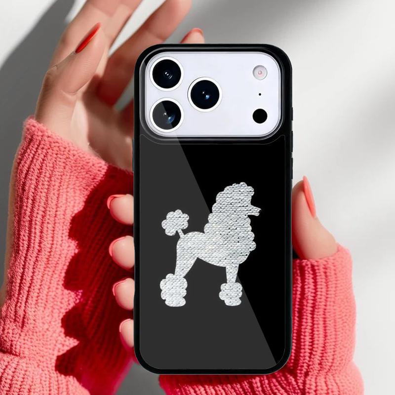 Poodle Dog Cartoon Phone Case for iPhone 17 Air 16e 15 14 13 Pro Max Back Cover for 12 11 Pro Coque