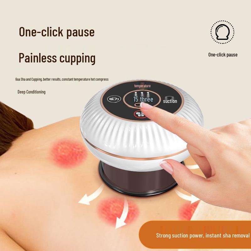 Smart Wireless Electric Cupping & Hot Compress Gua Sha Massager for Home Use