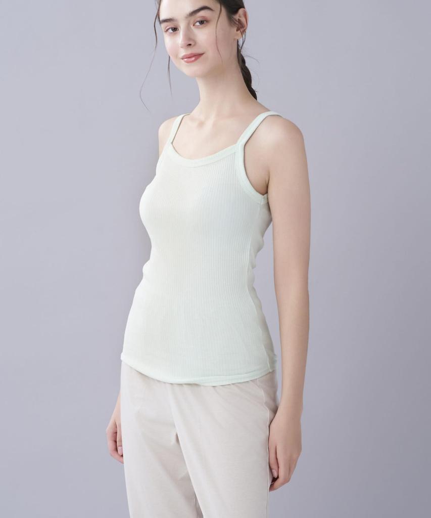 Bavlna se dá nosit vpředu i vzadu Spodní prádlo LS0100 ME [Unnanacool] Nátělník, 100% (tělová látka), [Žebrovaná bavlna] Dámské