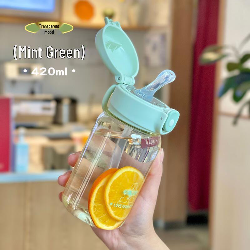 

NuFeng Kids Water Bottle with Scale & Silicone Straw