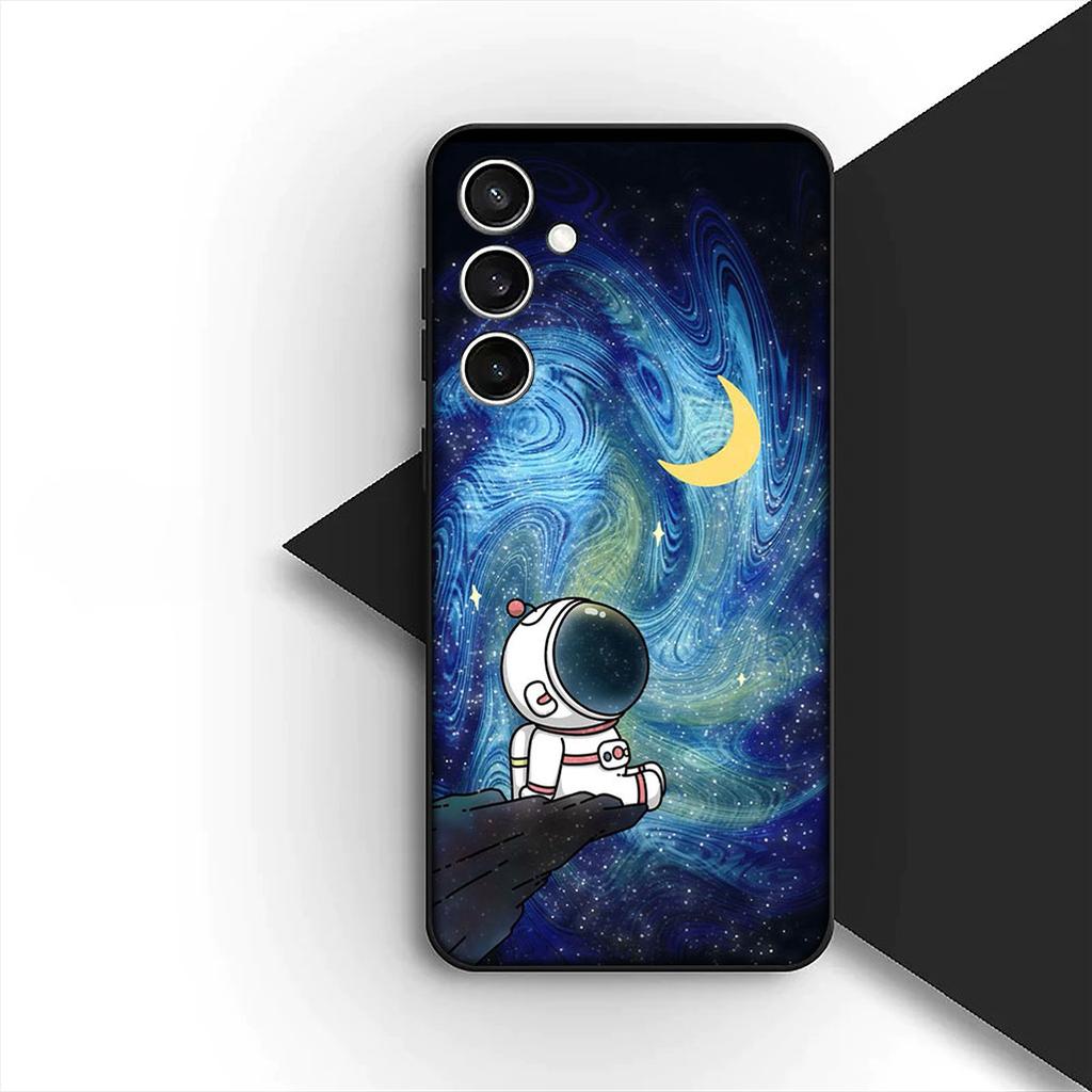 for Samsung Galaxy S20 S22 S21 FE Ultra Plus A07 A17 A15 A16 A25 A57 A37 Phone Cover Case Universe Galaxy Moon Astronaut Stars