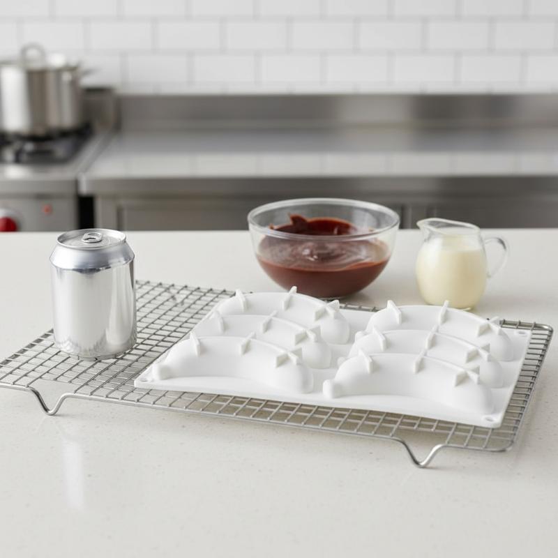 Silikon-Mousse-Kuchenform in Bananenform, 3D, wiederverwendbar, antihaftbeschichtet, Dessertwerkzeug für Heimbacken, Party, etc.