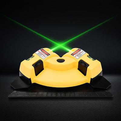 90 Grad Hand-rechtwinklig 2 Laser-Linie Wasserwaage Lineal Boden Meter