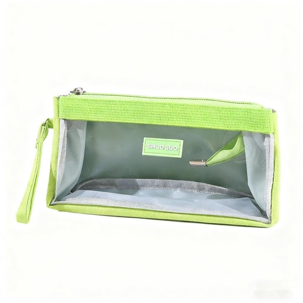 Transparent Pencil Bag Large Capacity Storage Bag Multifunctional Zipper Pen Bag Students