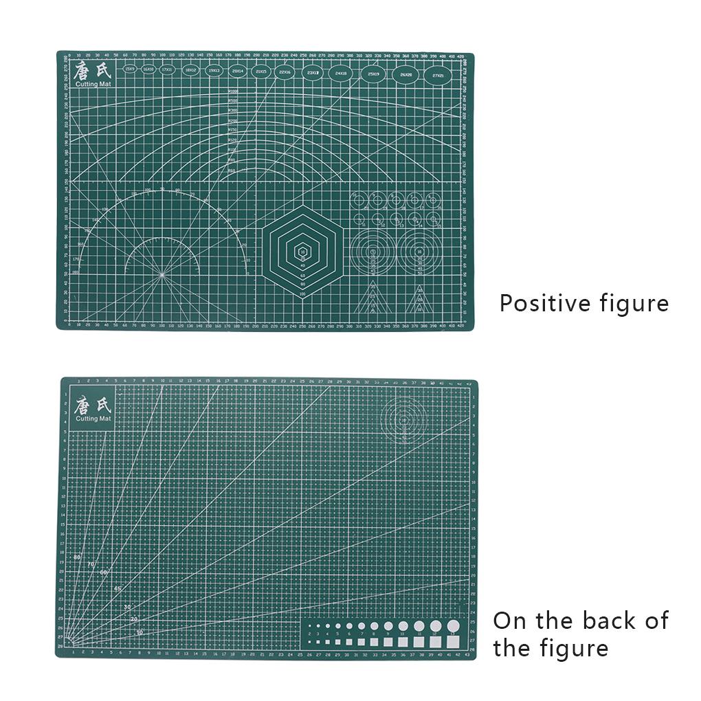 Mata do grawerowania A3 Art Self PVC Dwustronna deska do projektu rzemieślniczego, tkaniny, pikowania, scrapbookingu - Zielona