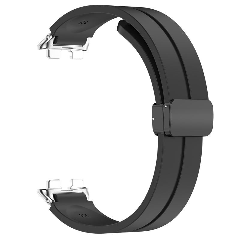 

Magnetic Strap For Huawei Band 11 11Pro Accessories Sport Silicone Breathable bracelet pulseira correa for Huawei Band 10 9 8 NFC huawei band8/9/10/NFC чёрный