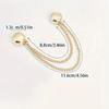 1Pc Multi-Function Magnetic Clothing Clip with Chain Metal Buttons Clip Clothes Scarf Trouser Legs Cuff Fixing Magnet Pin Decor