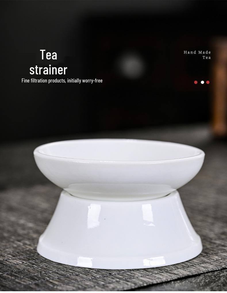 White Porcelain Kung Fu Tea Set with Blue and White Cups & Gaiwan - Ideal for Company Events and Promotional Gifts.