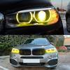 Yellow Led Insert Diode Board Angel Eyes Light Board  Daytime Running Lights for BMW X5 F15 X5M F85 2014 2015 2016 2017 2018