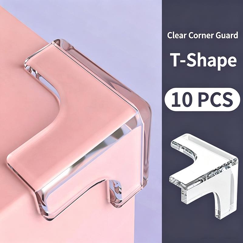 Baby Safety Silicone Edge Protector Soft Transparent Child Proofing Anti-Collision Table Corner Cover Furniture Protection for Kids
