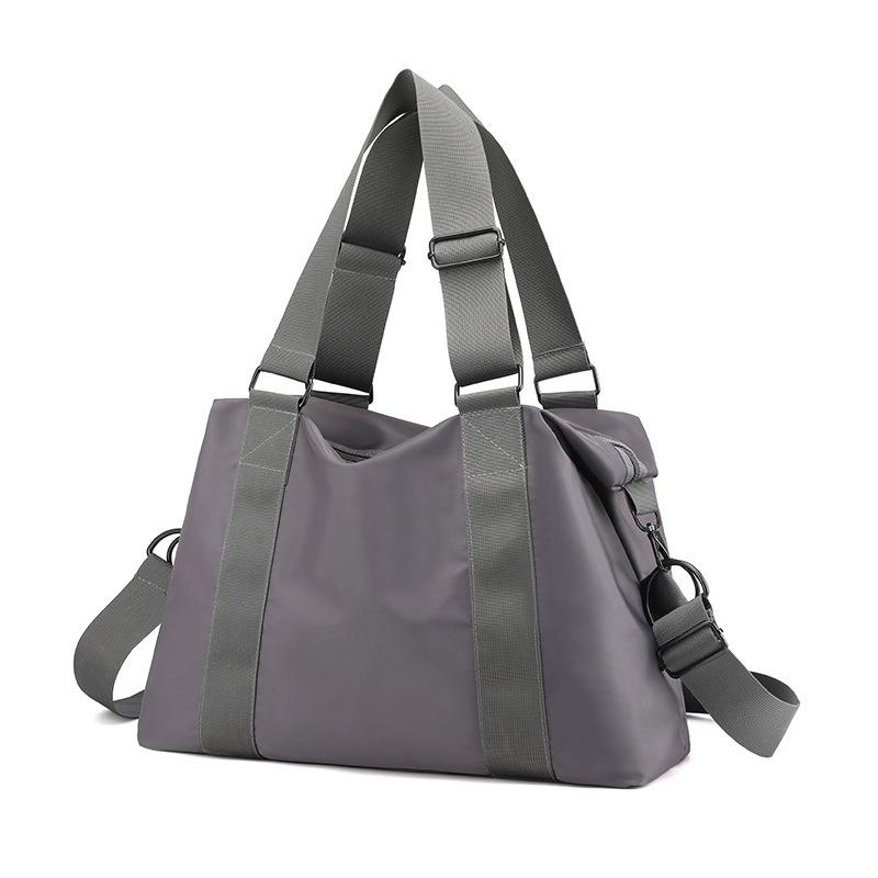 

Spring new fashion women s bag nylon large capacity shoulder messenger travel bag сірий колір