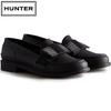 Hunter Refined Bow Penny Size 2A Women's Loafers, Black, 25.0 Cm,