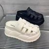 Pantofole basse con punta chiusa da donna, da esterno, nuova moda estiva, sandali da spiaggia