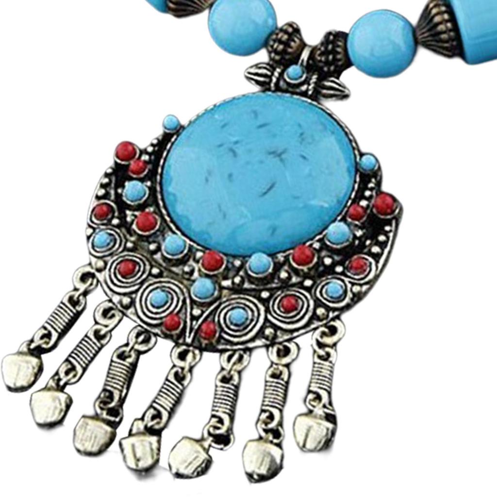 Bohemian Necklace Charms Gifts Long Decor Vacation for Women 