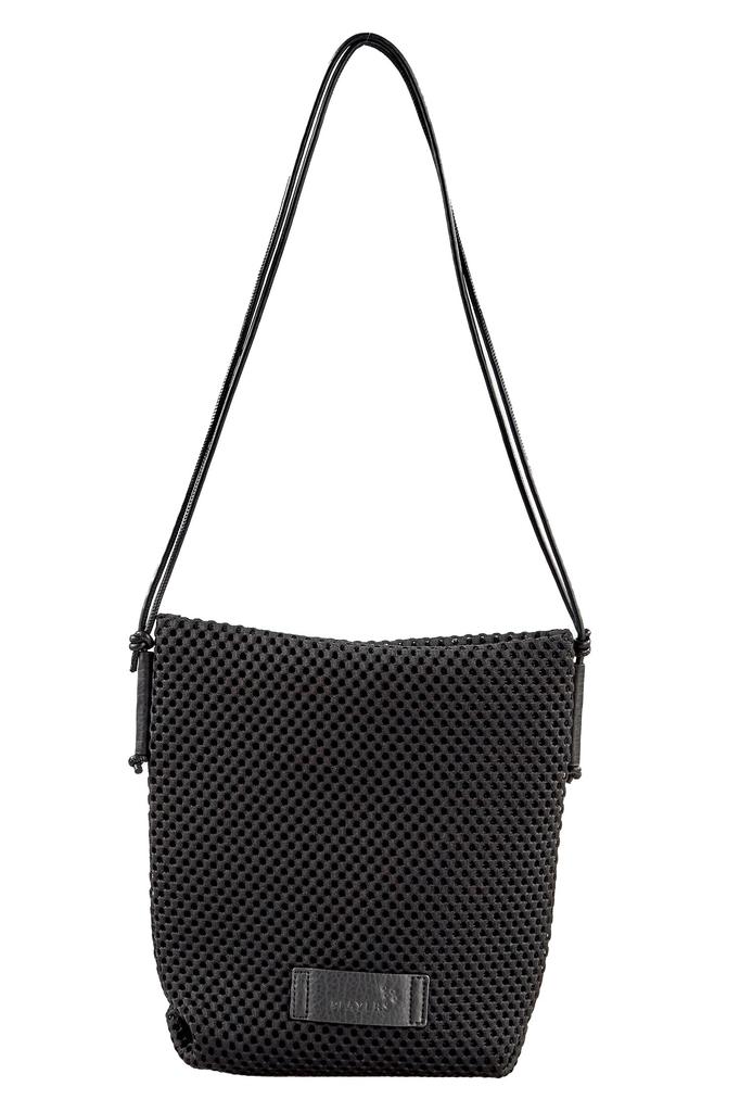 Players Air Mesh Rectangle Shoulder Bag 91206006 Women's 91206006A Black, Approx. 19cm W x 27cm H x 7cm D, Handle Height: Approx. 33cm