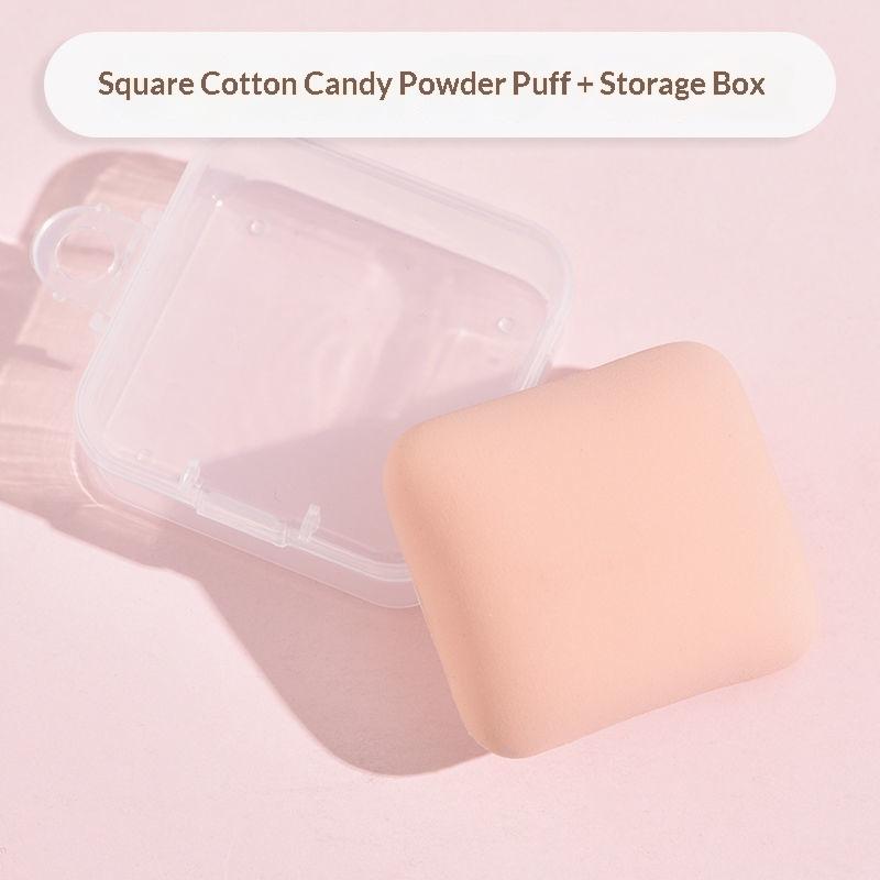 5Pcs Round Square Triangle Shape Makeup Sponge Puff Dry Wet Dual-Use Soft Cotton Candy Air Cushion Foundation Powder Puff