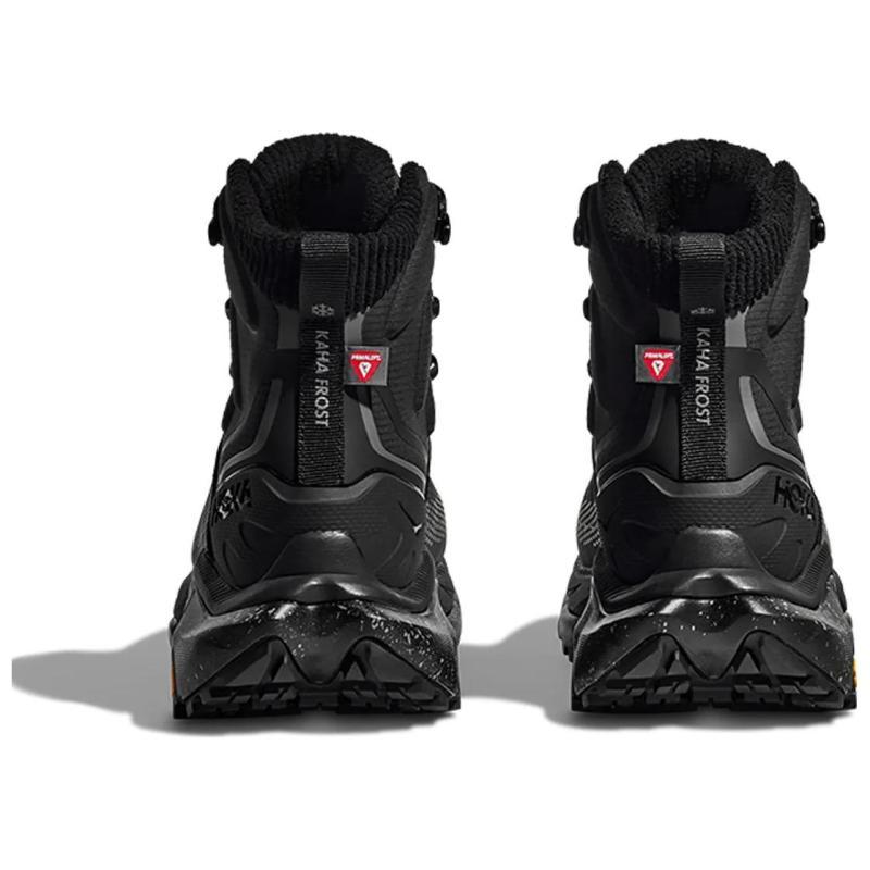 HOKA ONE ONE Kaha 2 Anti-Slip Wear-Resistant High-Top Trekking Shoes Women's Black Sneakers 1155195-BBLC