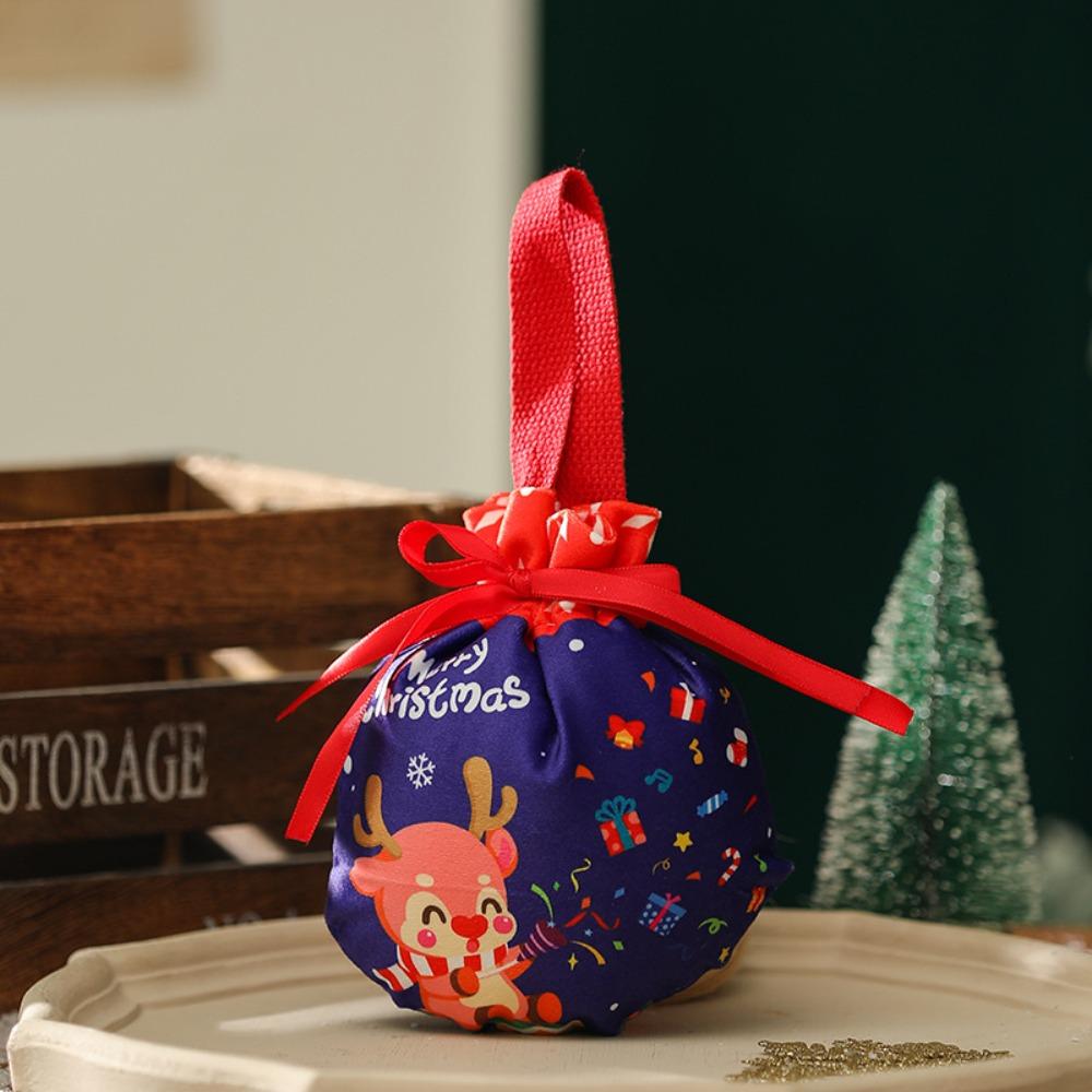 Storage Bag Candy Snack Gift Bag with Handle Christmas Candy Bag  Outdoor Christmas