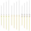 50-100Pcs Multisize Stainless Steel Flat Head Pins Eye Pins Plated Gold Ball Head Pin DIY Bracelet Earrings Jewelry Accessories
