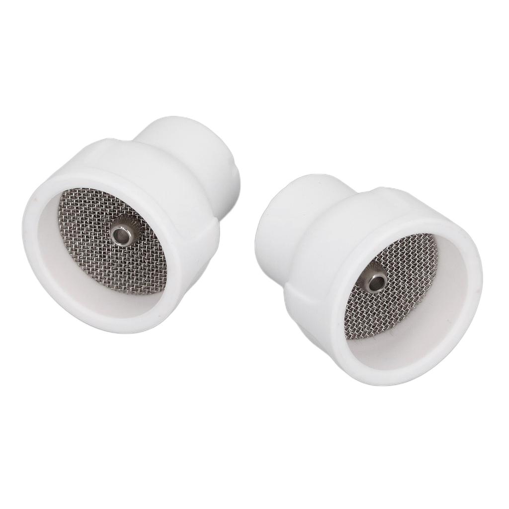 2PCS TIG Welding Cup White Color 2.4mm Filter Center Hole Ceramic TIG Cup for Argon Arc Welding Gun