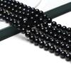 1String, Handmade Round Pearl, 9-10mm, Black Natural Freshwater Pearls Beads for Jewelry Making DIY Necklaces Bracelets Crafts Length 36cm