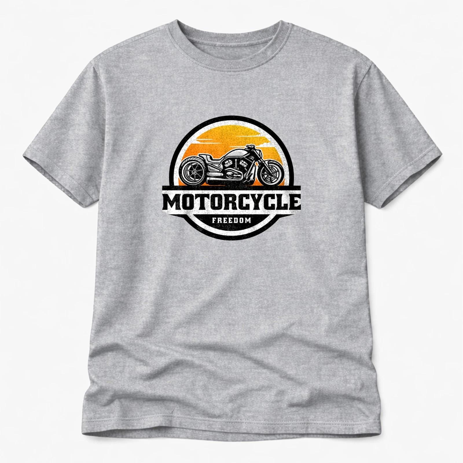 Motorcycle Freedom T-Shirt Biker Vintage Graphic Motorbike Rider Tee Gift XXXL