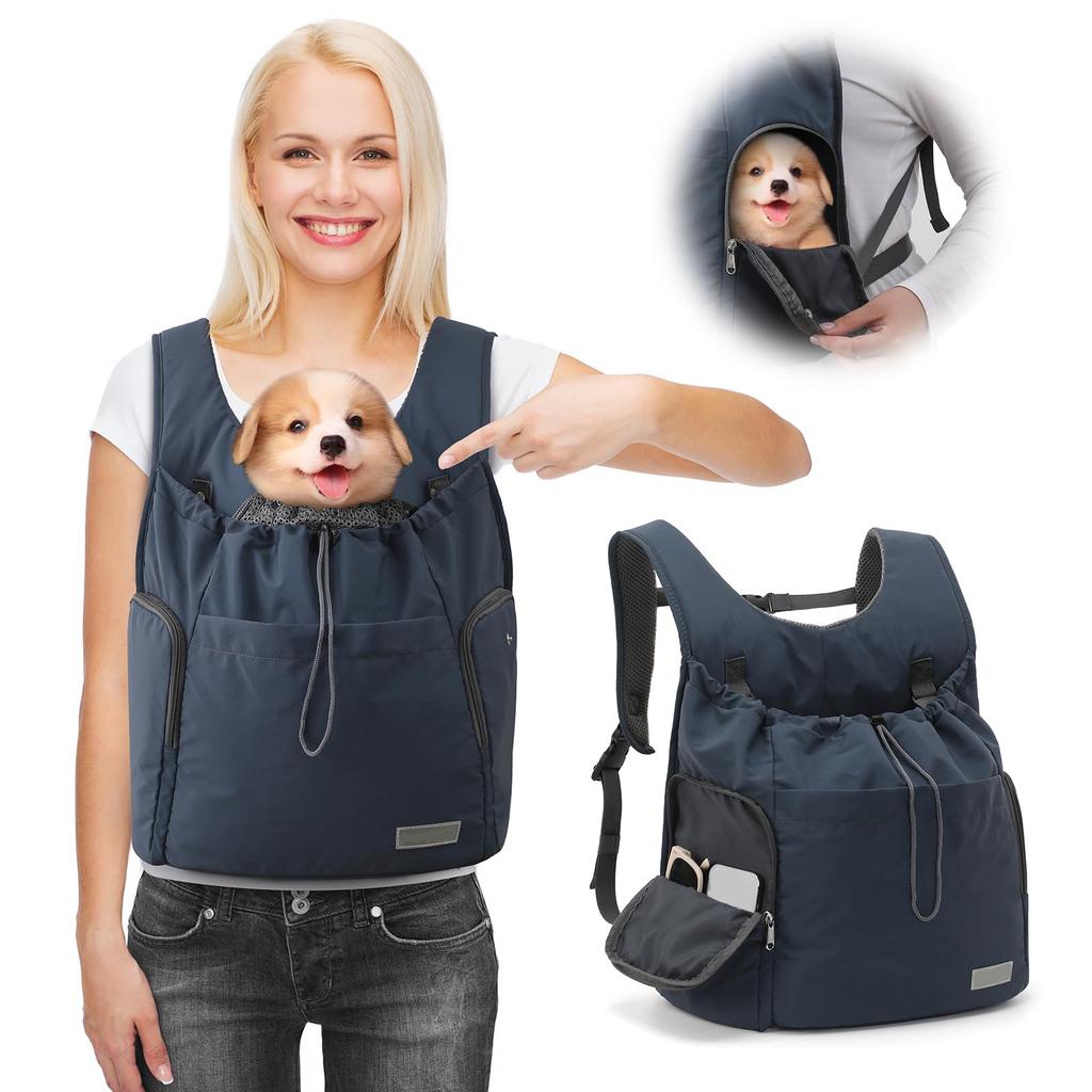 Breathable Adjustable Chest Carrier For Dogs Cats Secure Front-Facing Pet Backpack With Strap For Daily Adventures Outdoor Cats Backpack