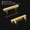 10pcs Brushed Brass Cabinet Handle  Gold Drawer Pulls Easy Install Drawer Handle for Kitchen Cupboards & Furniture