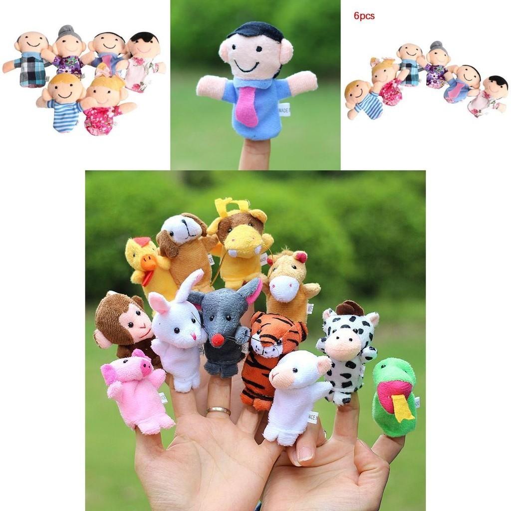 Cute Finger Puppets Doll Set For Kids Educational Family Entertainment 6/10/12 Pcs