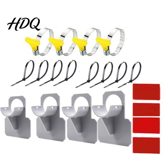 Pool Hose Holder for Above Ground Pools Swimming Pipe Holders Prevent Sagging Support Bracket Weather Resistant with Clamps Accessories
