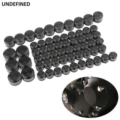 62pcs Motorcycle Bolt Cover Engine Topper Bolts Cap For Harley Twin Cam Touring Street Glide 17- Softail Fatboy Slim 2018-21