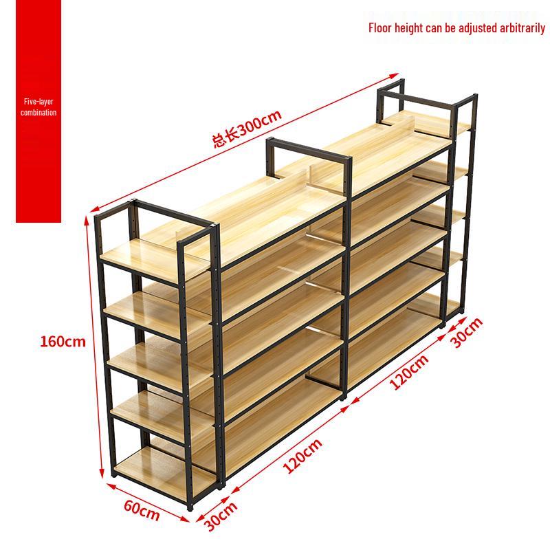 Multi-Layer Display Rack for Convenience Stores and Stationery Shops
