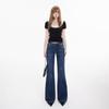 American Spice Girl Low Waist Slightly Pulled Jeans Women's New Year's Spring and Autumn New Slim and Skinny Legs Flared Pants