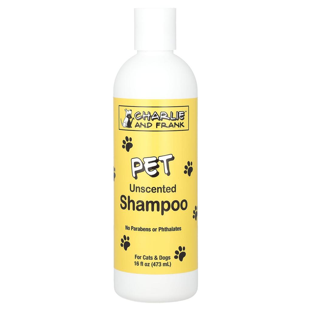 Charlie and Frank, Pet Shampoo, For Cats and Dogs, Unscented, 16 fl oz (473 ml)