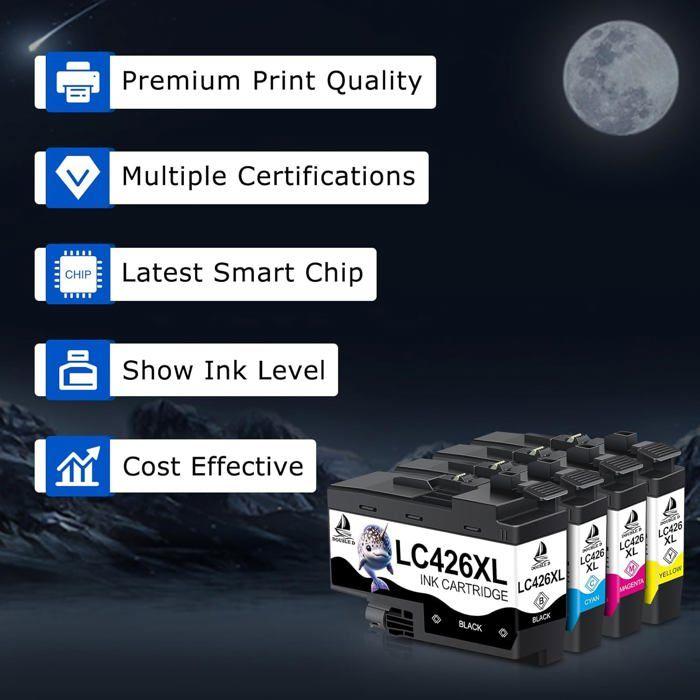 Cartouche d'Encre - MADEMOISELLE TISS - LC426XL - Multi-couleurs - 6000 pages - Compatible Brother