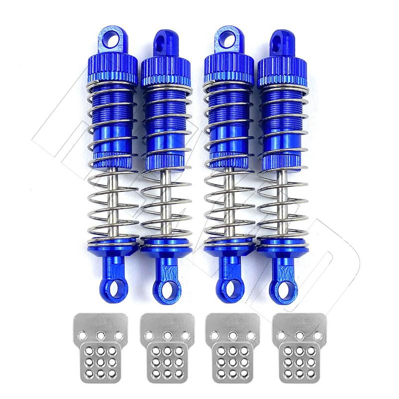 4Pcs Metal Hydraulic Shock Absorber Oil Damper for WPL C14 C24 C34 C44 MN Model D90 D91 99 99S Hs 18311 18312 RC Car